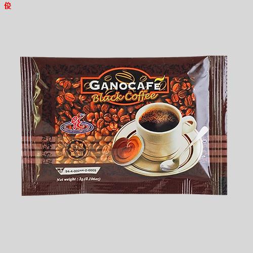 ของว่า งกาแฟดำกาโน คลาสสิค GANO BLACK COFFEE กาแฟดำผสมเห็ดหลินจือ กล่องบรรจุ 30 ซอง
