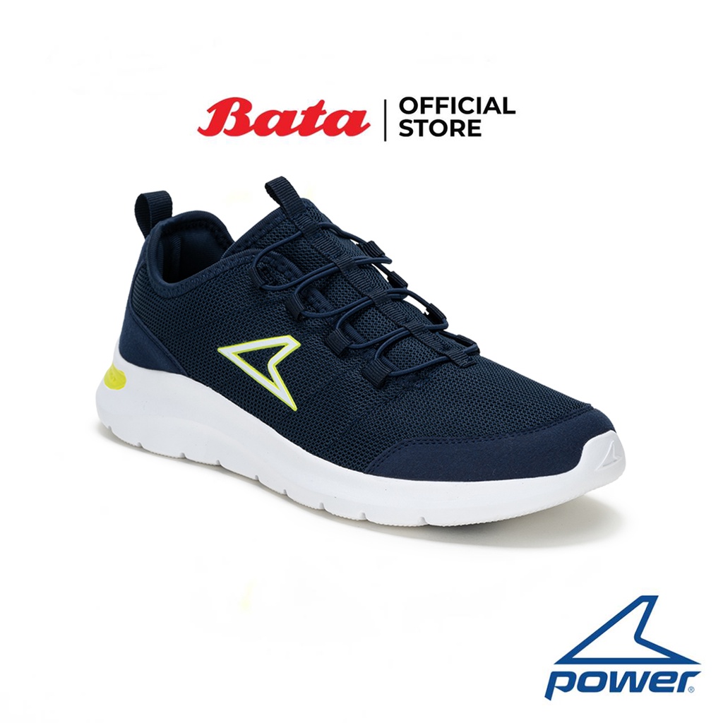 Bata บาจา ยี่ห้อ Power รองเท้าผ้าใบแบบผูกเชือก ออกกำลังกาย เดิน วิ่ง Walking Shoes สำหรับผู้ชาย รุ่น NX-WALK INSIGHT สีกรมท่า 8189744