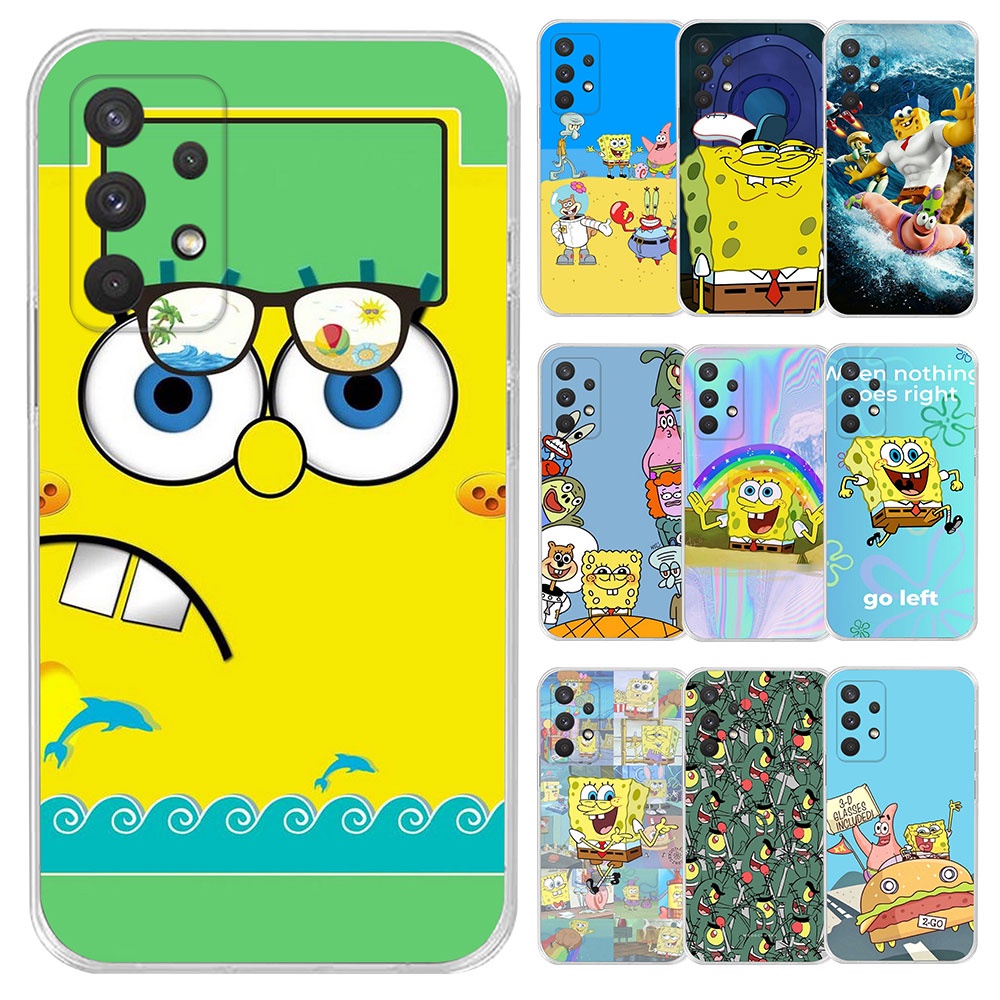 Samsung J6 Plus J6 Prime J7 Prime J8 2018 I68H16 SpongeBob ซิลิโคนนุ่ม TPU ปลอกเคสโทรศัพท์ฝาครอบ