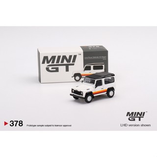 Mini GT No. 378 Land Rover Defender 90 Wagon White