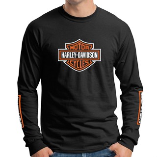 ข้อเสนอที่ดีที่สุด เสื้อยืด พิมพ์ลาย Harley Davidson สไตล์วินเทจ สําหรับแข่งรถจักรยานยนต์ HD-LS-0001