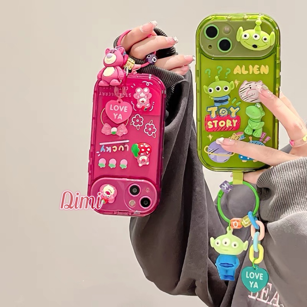 เคสนิ่ม ขาตั้งได้ มีกระจก การ์ตูนนูน สำหรับ for iPhone 7 7Plus 8Plus XR 11 12 Pro max 13 13Promax 14 Pro max OPPO VIVO