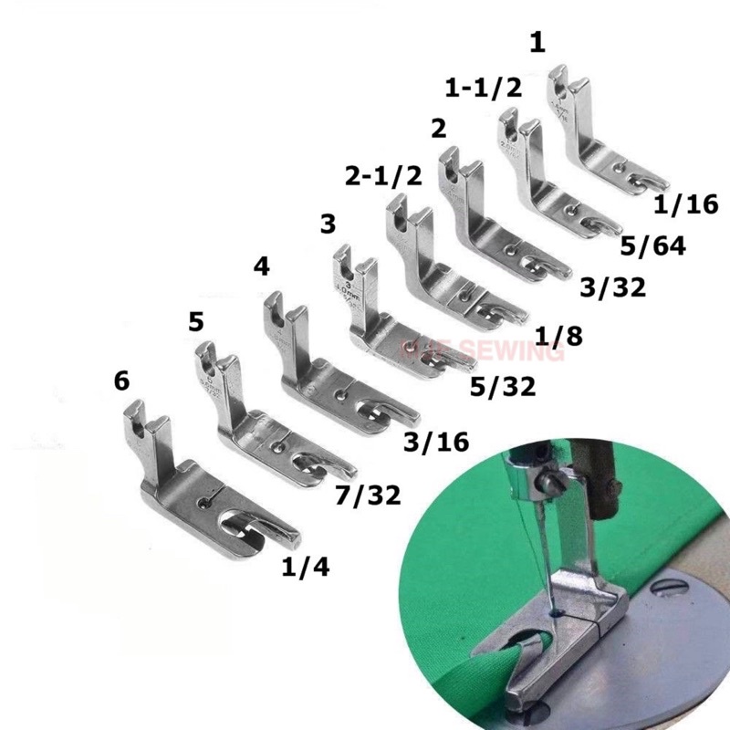 ตีนผีม้วนริม ม้วนริมผ้า YOKEแท้ เกรดไต้หวันTAIWAN ตีนผีม้วนรินจักรอุตสาหกรรม(มี9ขนาด) - รูปที่ 6
