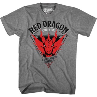 Red Dragon D. Confligratio Horribilis Dungeons &amp; Dragons T-Shirt เสื้อยืดถูกๆ เสื้อยืดเปล่า เสื้อผู้ชายเท่