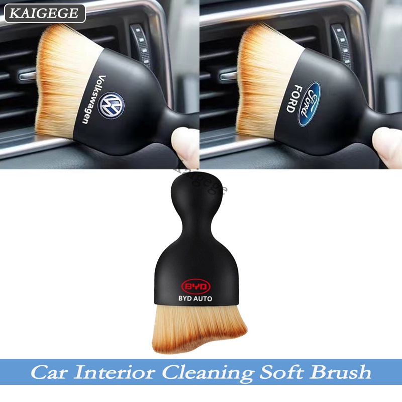 KG Car แปรงทําความสะอาดภายในไมโครไฟเบอร์ Air Outlet Gap Dashboard กําจัดฝุ่นรายละเอียดแปรงสําหรับ BY