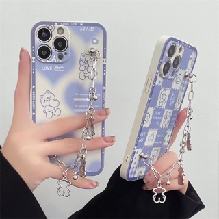 เคสโทรศัพท์มือถือนิ่ม ลายการ์ตูนหมีน่ารัก พร้อมสายคล้องมือ สําหรับ TECNO POP6 GO POP6 POP5 Lte Spark7 Spark7T Spark6GO Spark7Pro CAMON17 CAMON17P CAMON18 CAMON17pro Spark8 Spark8T Spark8P Spark8pro