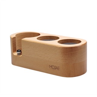 ที่วางด้ามชงกาแฟ 58mm. ที่วางแทมเปอร์ ฐานไม้วางแทมเปอร์ และบล๊อกหัวชง ในตัว Wood Coffee Holder -สินค้ามีพร้อมส่ง--