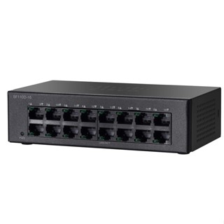 Cisco SF110D-16 Unmanaged Switch | 16 Ports 10/100 Desktop | Limited Lifetime Protection (SF110D-16-NA)