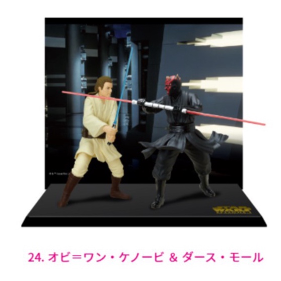 หุ่น Figure Star wars พร้อมฉากหลัง ช่วงตอนสำคัญ โอบีวัน VS Darth Mual ลิขสิทธิ์แท้ Disney