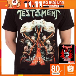 เสื้อวง Testament เสื้อผ้าแฟชั่น เทสตาเมนท์ เสื้อคอฟิต แฟชั่น เสื้อวินเทจ RCM1653