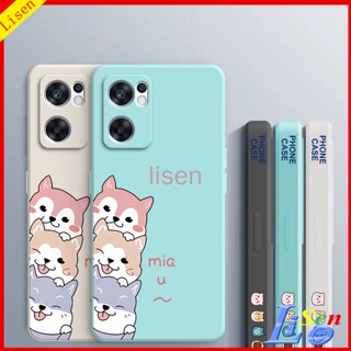 เคส Oppo Reno 7 5G Reno 8 4G Reno 6Z 6 7 7z 7 Pro Reno 8z เคสโทรศัพท์มือถือ ลายสุนัขน่ารัก สําหรับ gg