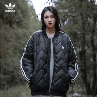 Adidas ของแท้ 100% เสื้อแจ็กเก็ตเบสบอล ปักลายโลโก้ ขนาดเล็ก กันลม สไตล์วินเทจ มินิมอล แฟชั่นฤดูหนาว สําหรับทุกเพศ