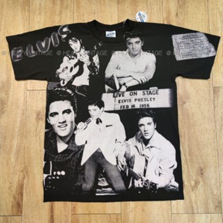 ELVIS PRESLEY BOOTLEG นักร้อง เสื้อวง เสื้อทัวร์ สกรีนสีกัดจม