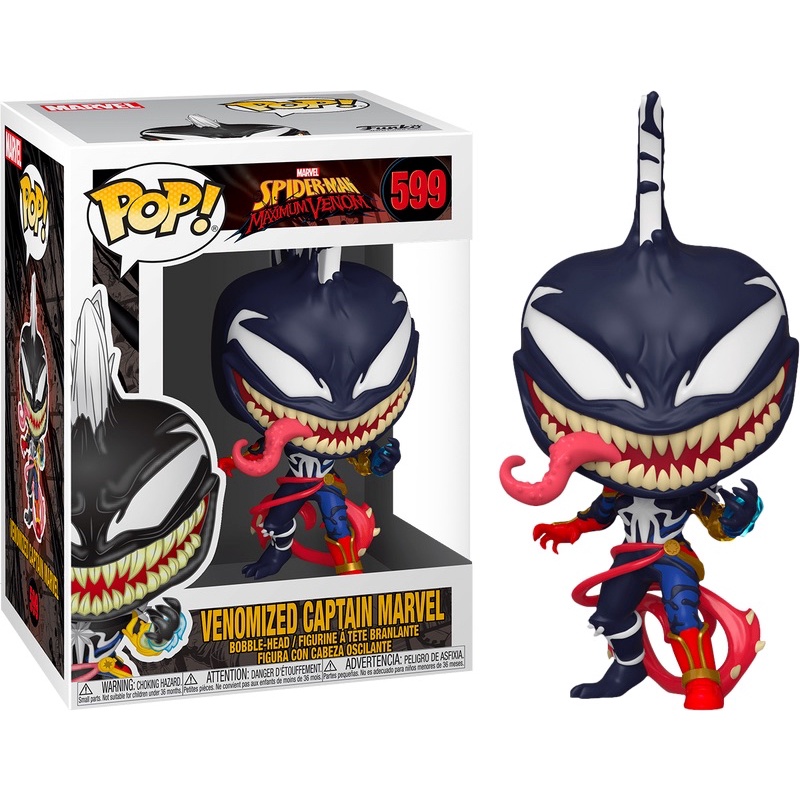 Funko Pop Spiderman Maximum Venom 599 : Venomized Captain Marvel