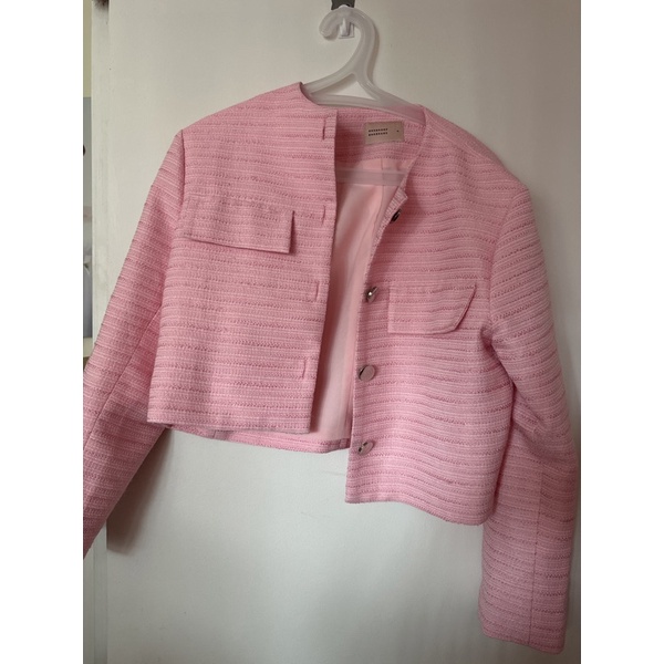 BNK BRAND: Milan Tweed Jacket สี Aurora Pink