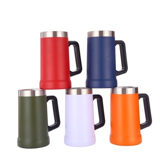 Stanley Classic Vacuum Stein ถ้วยสูญญากาศแก้วกาแฟพร้อมที่จับสแตนเลสบราซิลเบียร์