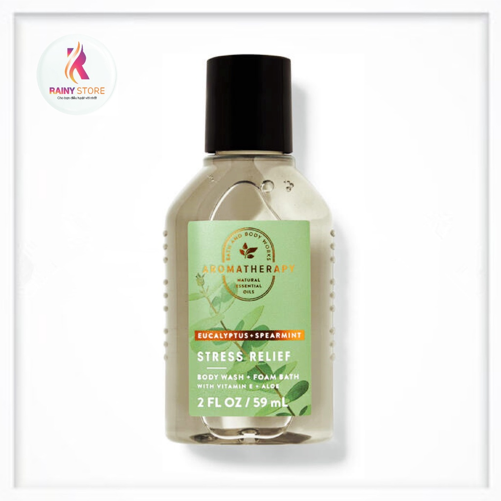 Bath &amp; Body Works Aromatherapy Stress Relief Eucalyptus + Spearmint Relaxing mini Shower Gel 59ml
