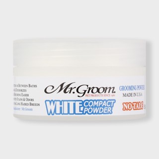 [Mr. Groom] White Compact Powder for Dogs 50g / แป้งกรูมมิ่งเพื่อช่วยขจัดคราบและกลิ่น