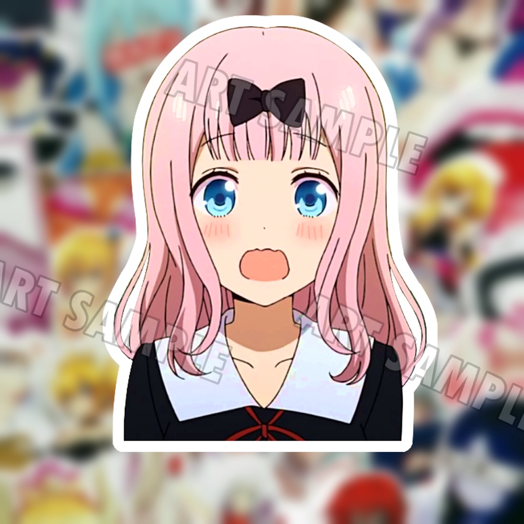 Kaguya-sama: Love Is War สติ๊กเกอร์ 2 ชิ้น Chika Fujiwara  อนิเมะสติ๊กเกอร์ Kaguya-sama wa Kokuraset