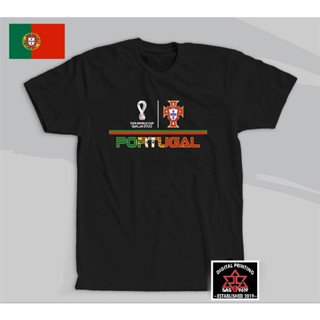 เสื้อยืด ลาย PORTUGAL Fifa World Cup Qatar 2022