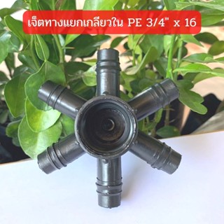 ข้อต่อเจ็ททางแยกเกลียวใน PE 3/4" x 16