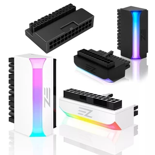 หัวแปลง หัวต่อไฟ M/B 24pin 90° Adapter ARGB 3pin 5V