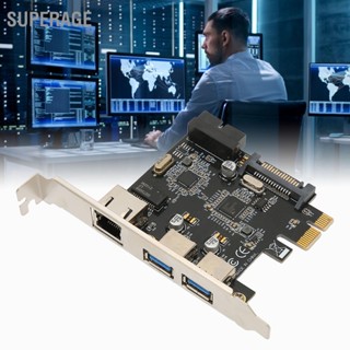 [คลังสินค้าใส]BSuperage การ์ดขยาย Pcie เป็น Usb3.0 Sata 15Pin ความเร็วสูง Rj45 สําหรับเครือข่ายคอมพิวเตอร์