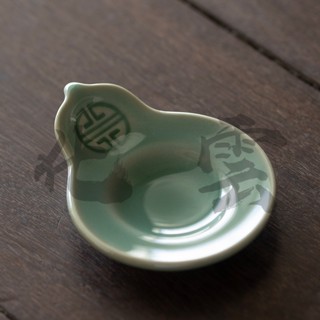 Yue Kiln Celadon Gourd Coaster [Huayun] แผ่นฉนวนกันความร้อน เซรามิค สําหรับรองแก้วชา