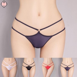 Women Oil Shiny Panties Underwear Glossy Elastic Thong Breathable Brief