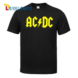 T Shirt Ac Menst-Shirt Acdc Men Boting Shirt Clothes เสื้อยืด แขนสั้นพิมพ์ลาย TEETEE