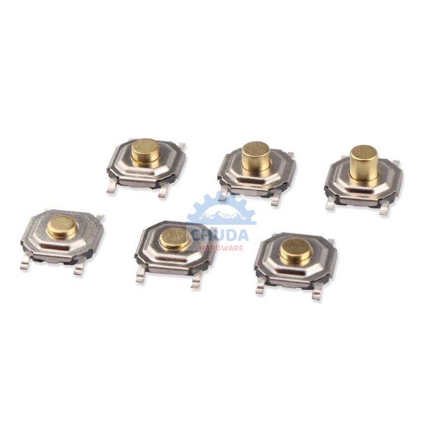สวิทช์ ปุ่มกด SMD Push Button Switch ไมโครสวิทช์ TACT Switch กดติด-ปล่อยดับ #S4P 5x5xHmm (1 ตัว)