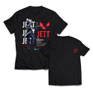 เสื้อยืด พิมพ์ลายเกม Valorant JETT Agent สําหรับผู้ชาย และผู้ใหญ่