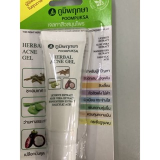 สมุนไพรเจลแต้มสิวภูมิพฤกษาขนาด  10 กรัม herbal acne gel