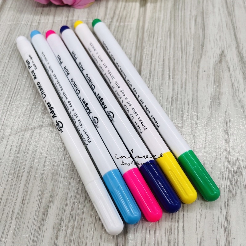 A10-ปากกาเมจิกสำหรับงานผ้า งานDIY ลบออกด้วยน้ำ