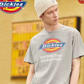 เสื้อยืดแขนสั้นลําลอง ผ้าฝ้าย พิมพ์ลาย Dickies สวมใส่สบาย อินเทรนด์ สําหรับคู่รัก