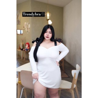 🔥Plussize🔥เดรสคนอ้วน🔥 L40-46    XL46-50