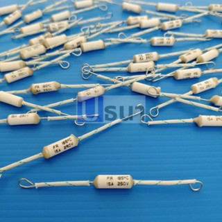 ฟิวส์ เทอร์โมฟิวส์ เซรามิค หม้อหุงข้าว Ceramic Thermal Fuse 250V 10A 15A 20A 185°C #CTF แบบ B (1 ตัว)