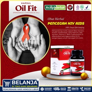 Suplemen Pendamping Pencegah Hiv Aids Meningkatkan Imun Tubuh Meringankan Penderita Hiv Aids Stamina Tubuh Obat Penyakit Kelamin Infeksi Saluran Kemih Dengan Oil Fit 100% Herbal Alami Tanpa Efek Samping