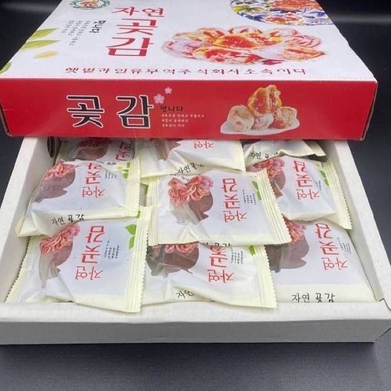 🇰🇷🍊พลับแห้งเกาหลี (ตราลุงคนสวน) 1.กล่อง ( 1 กิโลกรัม) ซองละลูก  🇰🇷🇰🇷 พันธ์เกาหลี ปลูกที่จีน สีขาวคือคราบน้ำตาล