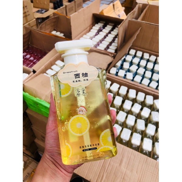 ครีมอาบน้ำผลไม้(กลิ่นส้ม)ขนาด500mlหอมติดผิวมากๆทั้งหอม&บำรุงผิว