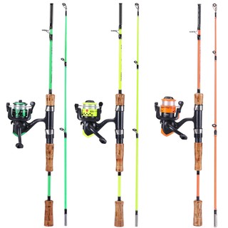 Fishing Rod Reel Combo 1.2m/1.65m Spinning Fishing Rod 3BB Spinning Fishing Reel With Free Line