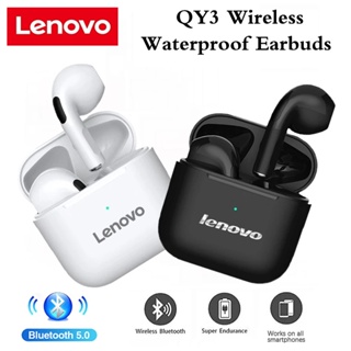 Lenovo QY3 หูฟังบลูทูธไร้สาย ลดเสียงรบกวน ควบคุมแบบสัมผัส HD สเตอริโอ พร้อมไมโครโฟน