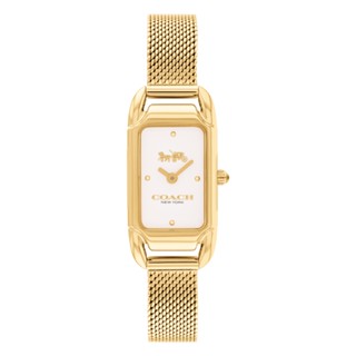 COACH Cadie รุ่น CO14504033 นาฬิกาข้อมือผู้หญิง สายสแตนเลส สีทอง หน้าปัด 17.5 มม.