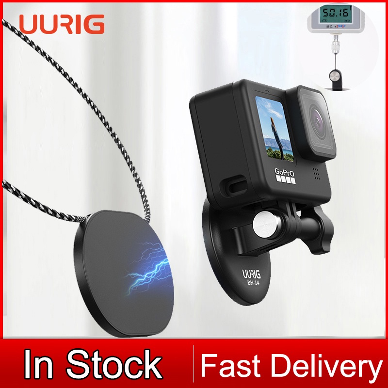UURIG BH-14 Magnetic Camera Neck Holder Mount Quick Release สําหรับ DJIproinsta360 และกล้องแอคชั่นอื่นๆ