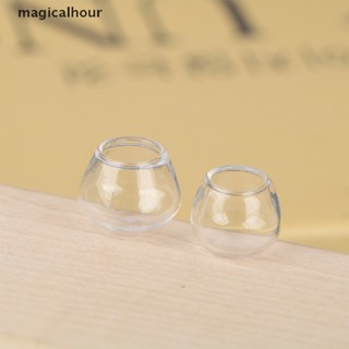 Magicalhour^^ แก้วใสจิ๋ว 1/12 สําหรับตกแต่งบ้านตุ๊กตา DIY