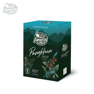 Café Amazon คาเฟ่ อเมซอน Drip Coffee กาแฟดริป (ปางขอน)1 กล่อง 1 กล่อง บรรจุ 5 ซอง (9g./ซอง)