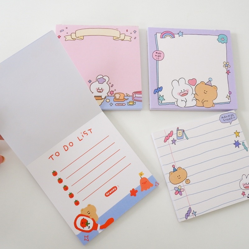 Maykids Memopad กระดาษโน๊ต กระดาษจดบันทึก