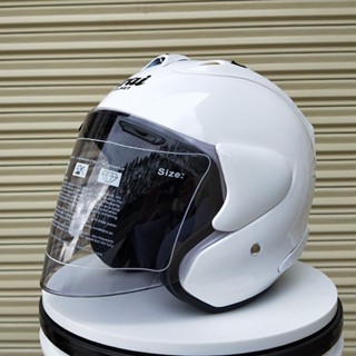 Arai RAM-4 SZ หมวกกันน็อคมอเตอร์ไซค์ สีขาวสว่าง ครึ่งหน้า หมวกกันน็อค 3/4 สําหรับผู้ชายและผู้หญิง