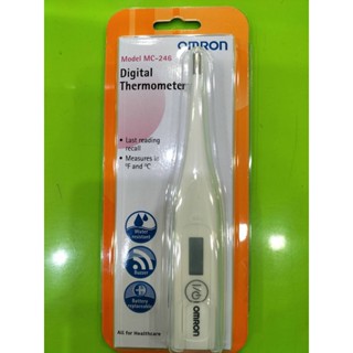 Omron Digital Thermometer รุ่น MC-246 ออมรอน เทอร์โมมิเตอร์ ปรอทวัดไข้ดิจิตอล ปรอทวัดไข้ จำนวน 1 ชิ้น