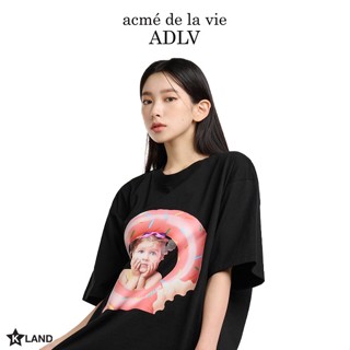 ADLV ( acmé de la vie) BABY FACE DONUTS TUBE GIRL SHORT SLEEVE T-SHIRT (ADL22TS0050U)